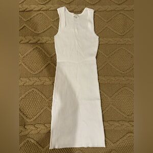 White bodycone dress